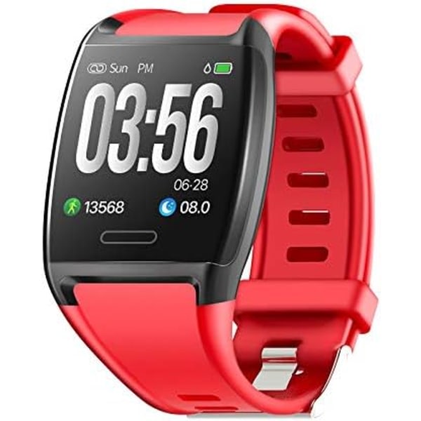 IC Fitness Tracker, Activity Tracker Fitness Watch med pulsmätare, blodtrykksmätare, IP67 vanntät Smart Watch
