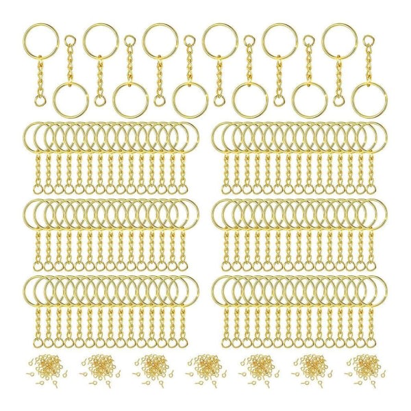 1/2/3/5 360 st Nyckelringar Ringar DIY Open Split Jump Ring Sølv Gull 16x15x2,0cm 1Sett IC