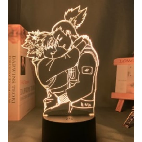 IC 3D-yöpöytävalot Naruto Team Uzumaki Naruto LED-yöpöytälamppu