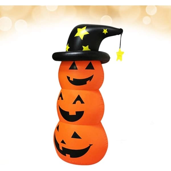IC Creative Halloween Uppblåsbar Pumpa Dekoration Pumpa Stack Spel