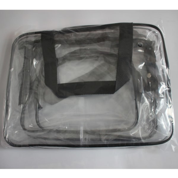 IC transparent necessär 3-pack Transparent Necessär Sminkväska Transparent