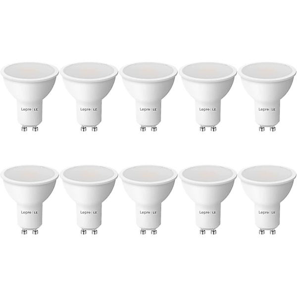Gu10 LED-lampor, Varmvitt 3000k, 5w 345lm, 50w Halogen Spotpght-lampa Ekvivalent, Energisparande Gu10 Led Pght-lampor