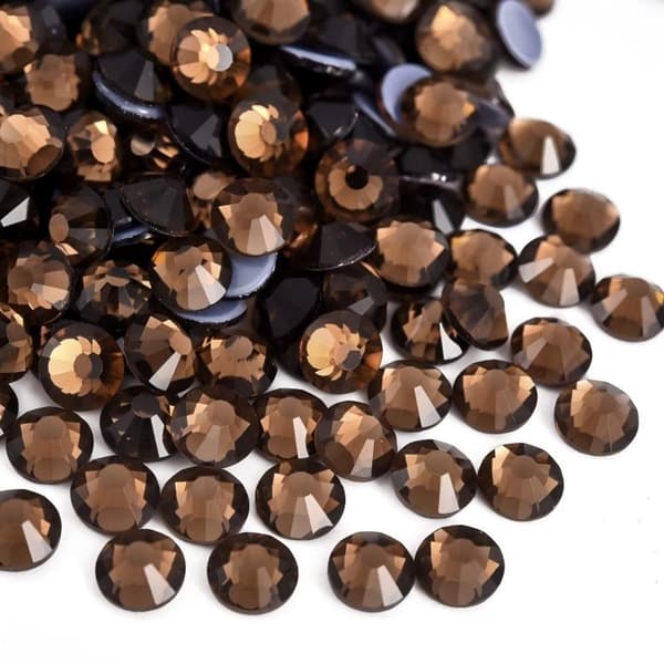 Hot Fix Rhinestones, Mousserende Glas Flade Bagside Krystaller, 1.440 Stykker, Til DIY Tøj, Sko Og Tilbehør, SS16 3,8–4 mm