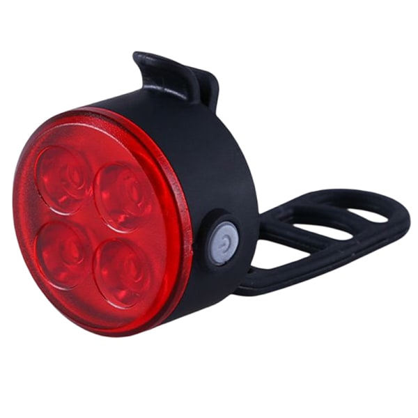 IC LED cykel baglygte Genopladelig USB hjul cykel lys Vandtæt rød