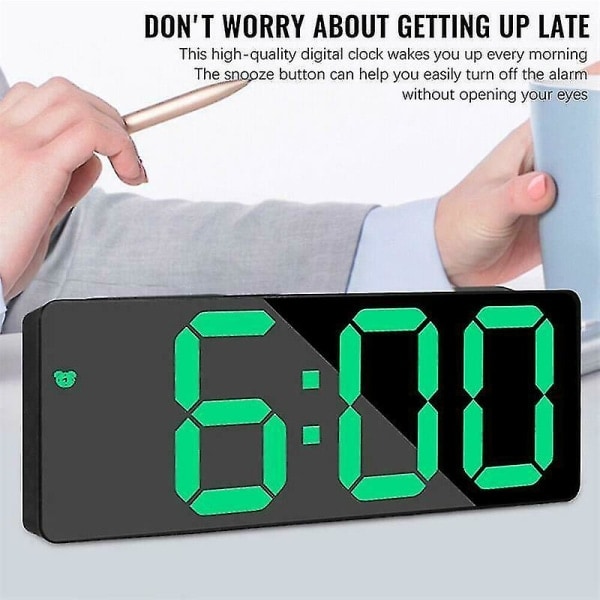 IC CNE Alarm Clock LED Display Digital Spejl Vækkeur