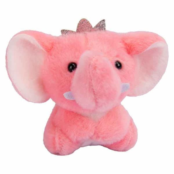 Plush-nukke avaimenperän ripustus (vaaleanpunainen 8x6x8cm) IC