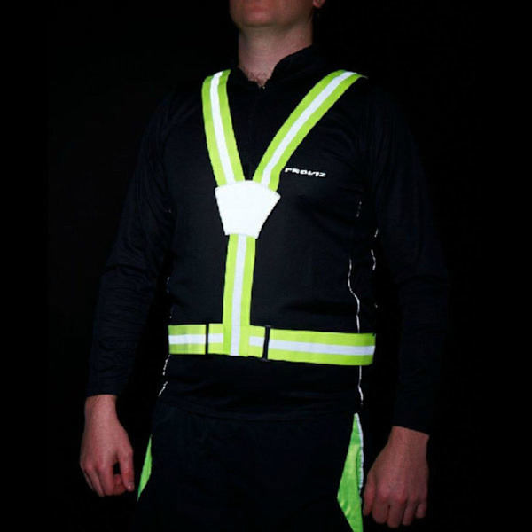 2-pakkauksessa - Heijastava valjaat aikuisille ja lapsille / Heijastava liivi - Heijastava monivärinen MultiColor one size