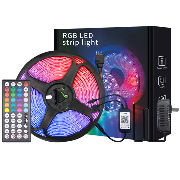 IG LED-lys med RGB Musikk-synkronisert fargeendring, Bluetooth LED-lys