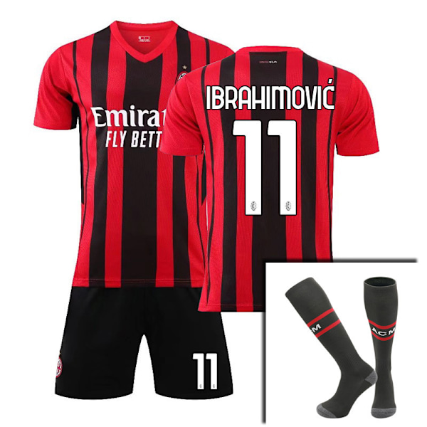 Fotbollströja nr 11 Ibrahimovic Fotbollströja Kostym Vuxen Tröja CNMR Kids 28(150-160CM)