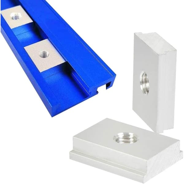 IC NOE 10 stk 30x23mm M8 T-mutter, glidemutter, aluminiumlegering