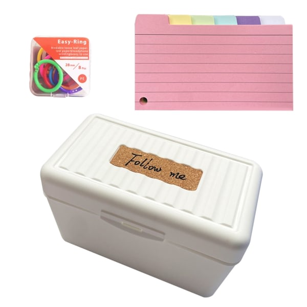 IC Farvede Indexkort Delere 3x5 tommer Flikkort Ruled Note Card Delere Foret mønstre Flashcards Studiekort null - C