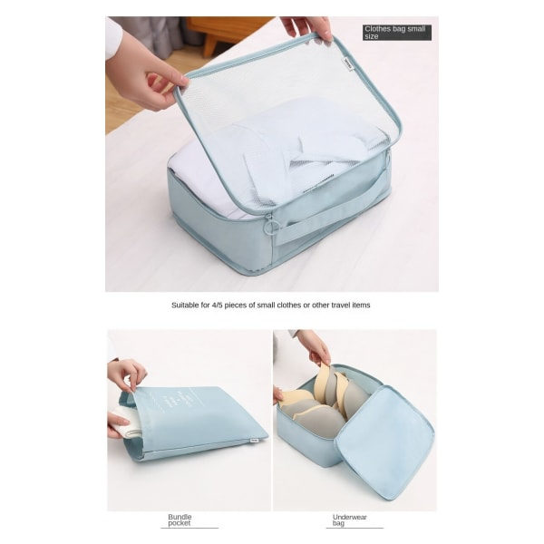 Reseväska set för förvaring Makeup Pack 9-delat set koreansk orkidé
