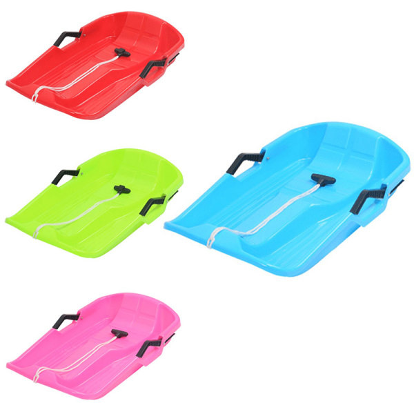 IC Tjock last barn vuxen snowboard pulka pulka utomhus grön rosa