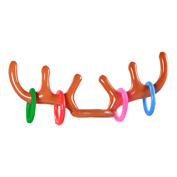 IC Ren Ring Toss Game Oppblåsbart Renhorn Toss Game