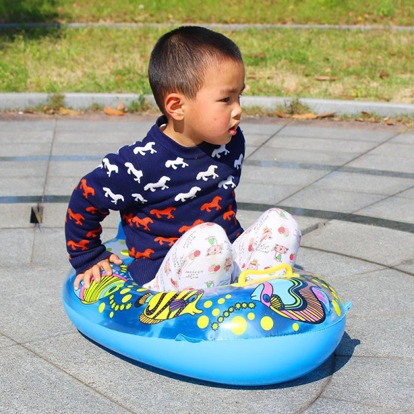 IC Uppblåsbara Simringar Baby Vatten Spela Spel Seat Float Boat Yellow random