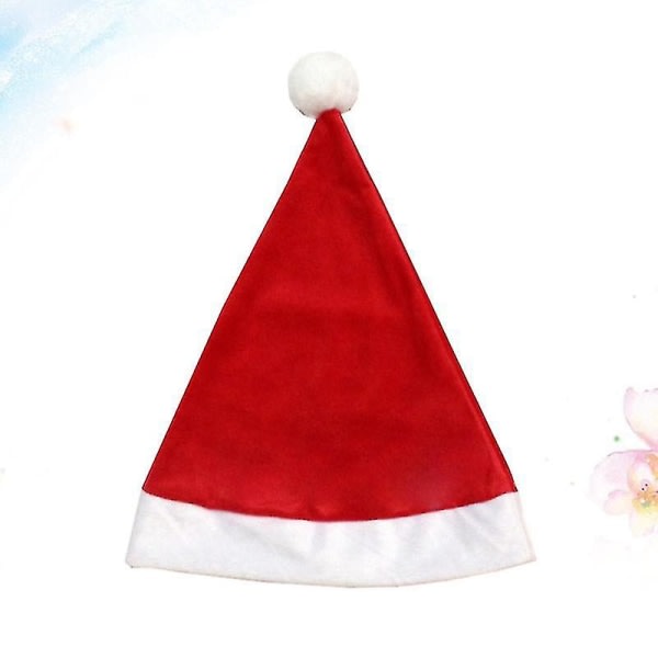 1st röd jultomtehatt julhatt sjungande dekoration för barn vuxen julfestival dekoration presentpåse