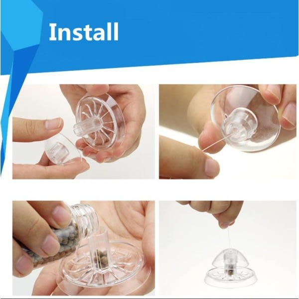 IC Transparent miljövänlig akvariumsnigelväxtfälla i plast