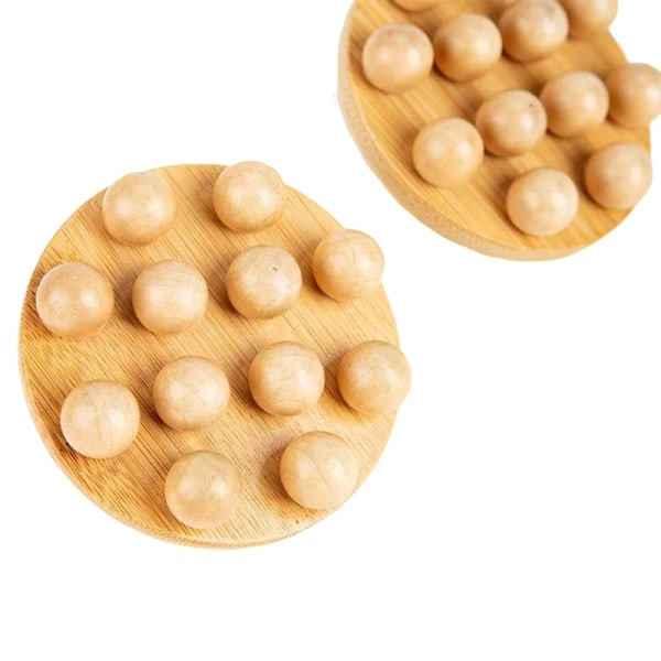 IC 12 helmiä Käsin Gua Sha hierontarulla Puu Vyötärö Jalat Keho