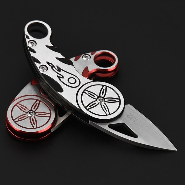 IC MINI D2 Blade Vikbar Hög Hårdhet Stål Utility Fruit Keych A