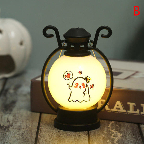 IC Ny Halloween-lyhty LED-elektroninen valonlähde Kannettava Pumppu B