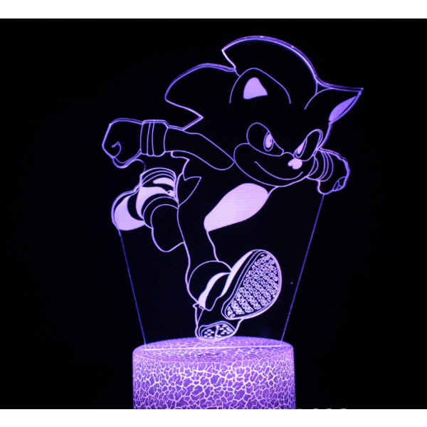 IC Piirretty 3D LED-valo Yövalo, USB -sängilamppu lapsille