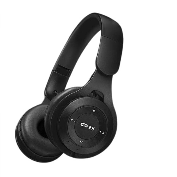 Bluetooth hörlurar, hörlurar stöder FM-radio//trådlösa/hopfällbara hörselkåpor för telefon/iPad/Kindle/laptop/spel med mikrofon,