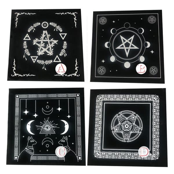 IC Tarotkort Bordsdæk Flanel Spådomsalter Schakbræt Fortu E one size