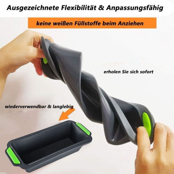 IC Silikon Brødform Sæt Non-Stick Silikon Brødform