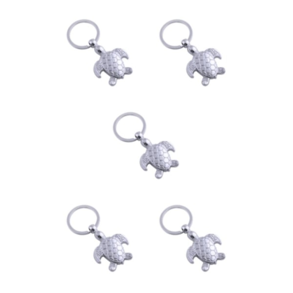 3/5 metall delikat og holdbar mote skilpadde nøkkelring for bred 5Set IC