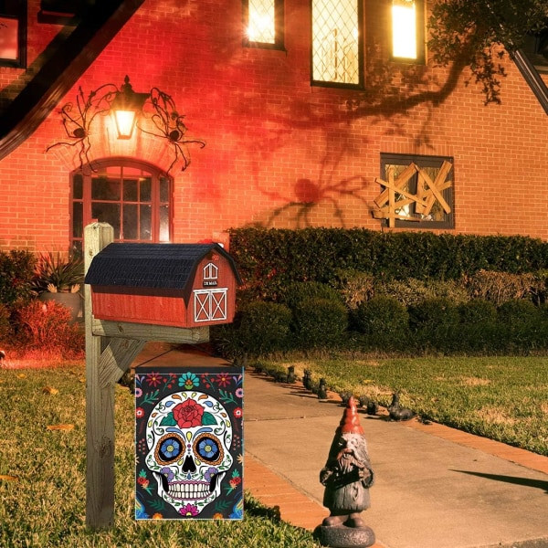 IC Day of the Dead Hageflagg for utendørs vertikal meksikansk Fiesta Dia DE Los Muertos Banner Husplen Banner
