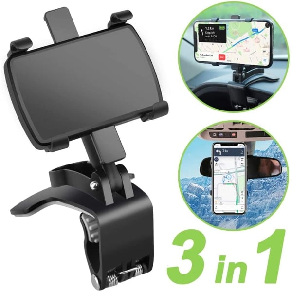 IC Multifunktionsholder til bilmobiltelefon bilinstrumentbræt bilnavigationssupport