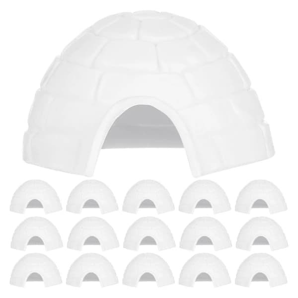 20 pcs Simulated Igloo Statue Miniatures Figures Micro Model 1x 1x