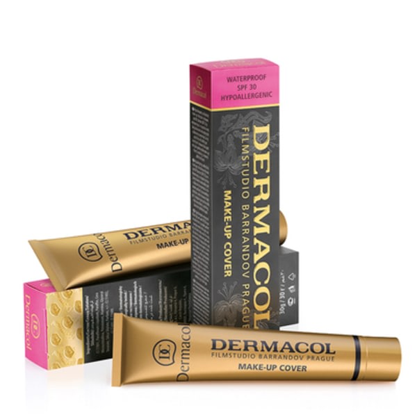 New Dermacol 30g Small Golden Concealer Liquid Foundation High Coverage Color No. 224