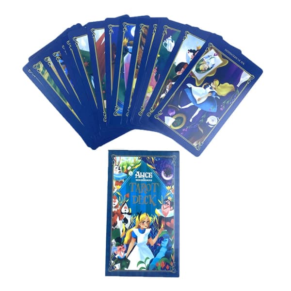 IC 12*7cm Alice Ihmemaassa Tarot-kortit Perhejuhlapeli Fate Di
