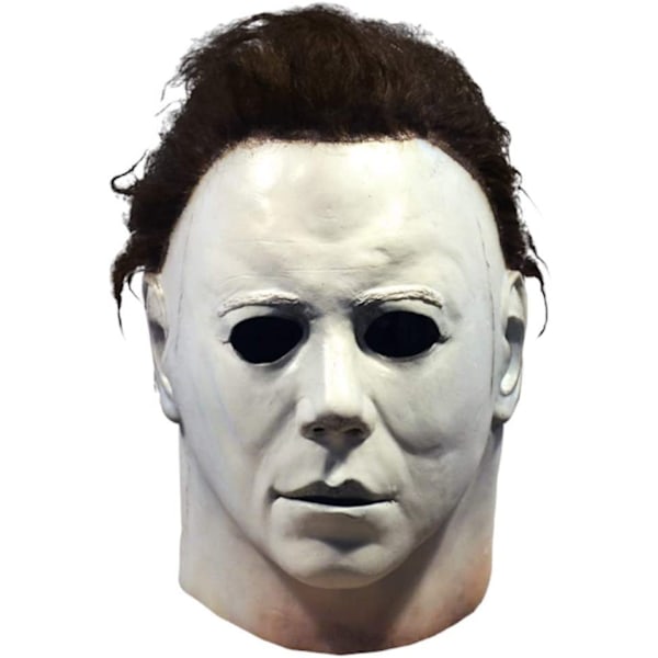 Halloween 2023 ny månsken panik dödar Mike Meyer Myers skräck latex mask huvudöverdrag grey