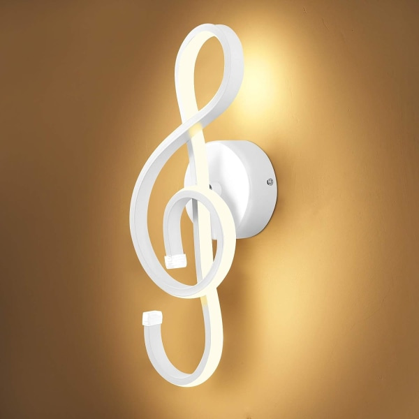 IC 22W Moderne LED Vegglampe Innendørs LED Vegglampe Kreativ Vegglampe LED Musikk Symbol Kunstdekorasjon for Soverom Stue