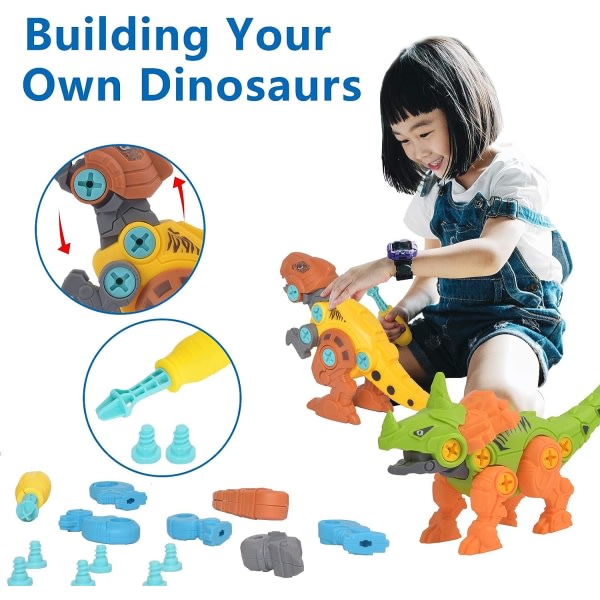 IC Ta er dinosaurieleksaker for pojkar Sett STEM Learning
