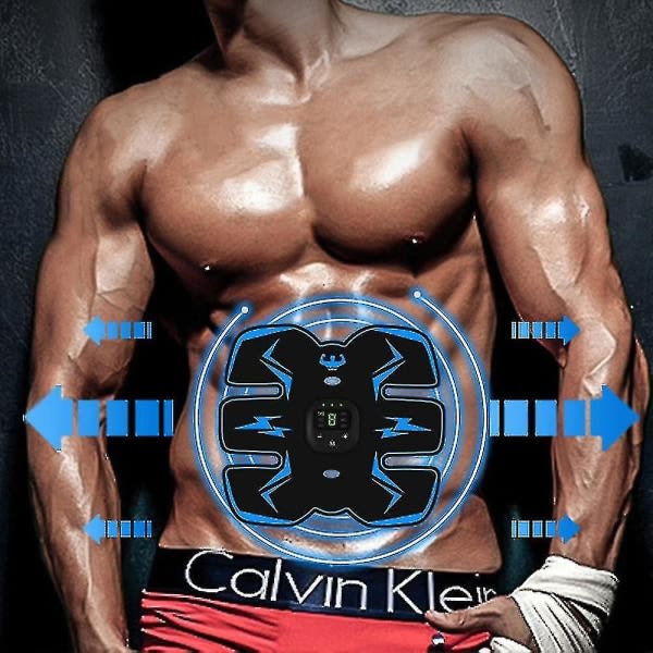 Abs Stimulator Magmuskler, Muskelstimulator, Ems Abs Trainer Body Toning Fitness, USB Oppladbart