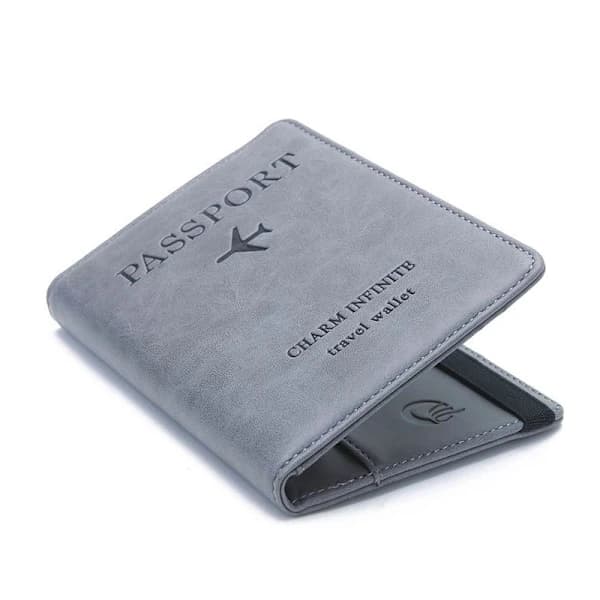 RFID-suojattu matkalompakko passinpidike harmaa 1-pakkaus gray 1-Pack
