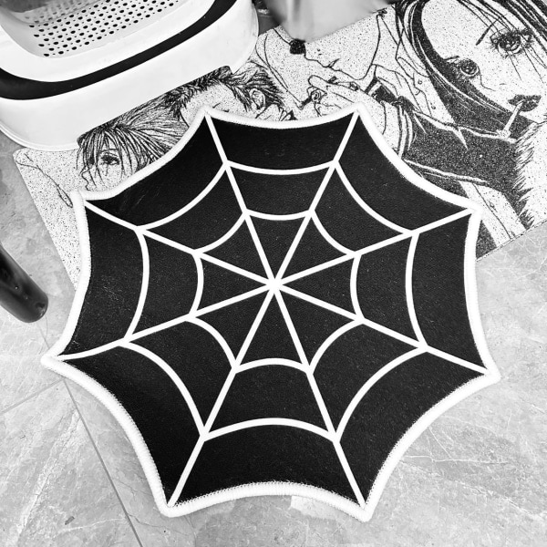 Halloween pumpa badmatta, baderomsdekor matta halkfri svart 50*70cm