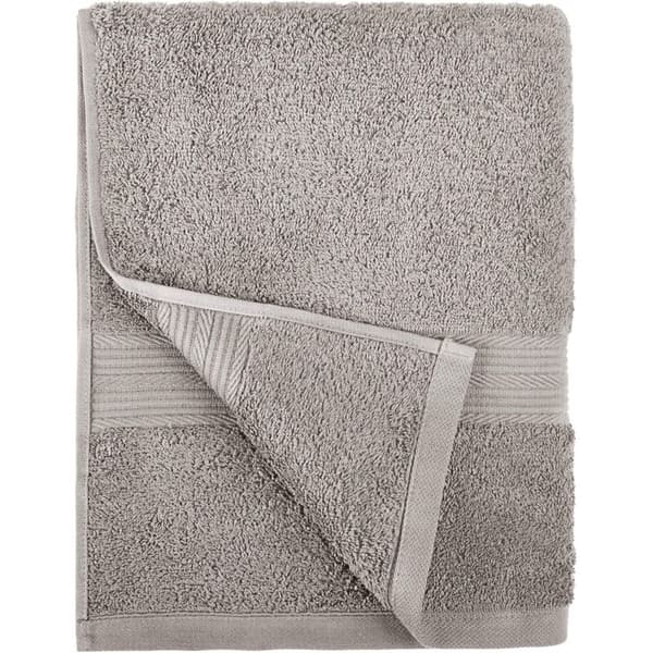 2-pak 100% bomulds badehåndklæder, falmebestandige, bløde og absorberende, 2 badehåndklæder, 70 x 140 cm, grå