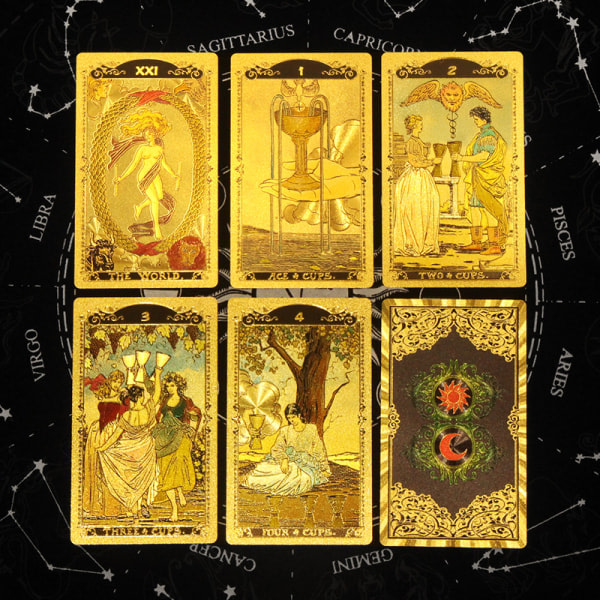 Tarot Oracle Card Spådom Skjebne Tarot Deck Spill OneSize