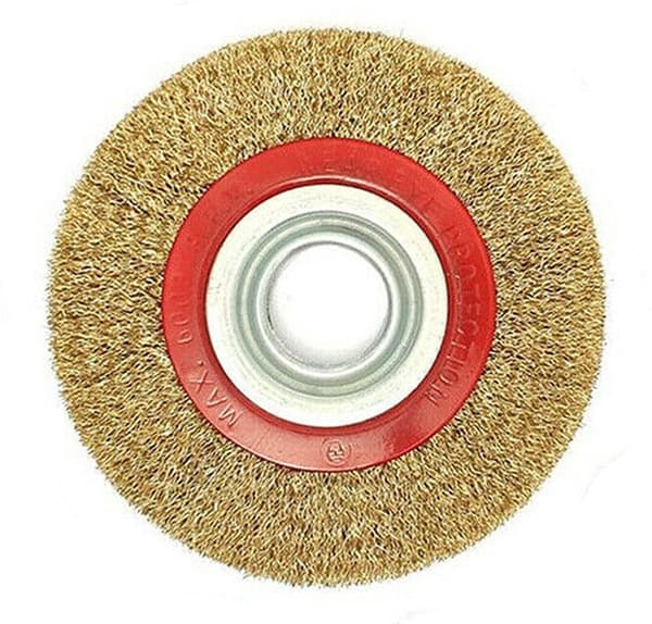 Stålbørstehjul, 6″ 150 mm for benksliper, polering av rust, maling og metallgrader