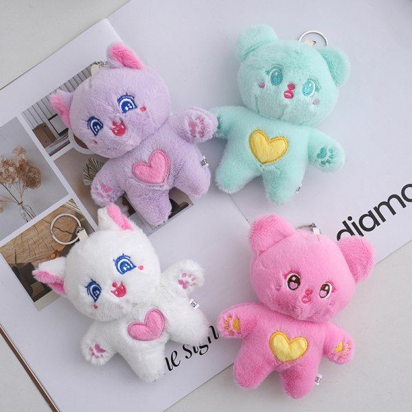 IC Tecknad Kawaii Plyschleksaker Mjuk PP bomull Dockor Pendelleksaker e B B