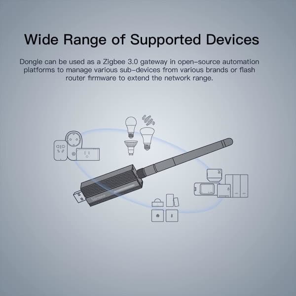 IC CNE ZigBee 3.0 USB Dongle Plus, TI CC2652P-koordinator