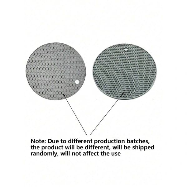6-pack Silicone Heat Resistant Placemats - Round Non-Slip Pot Holders for Kitchen Counters & Dining Tables, 6pcs 6pcs