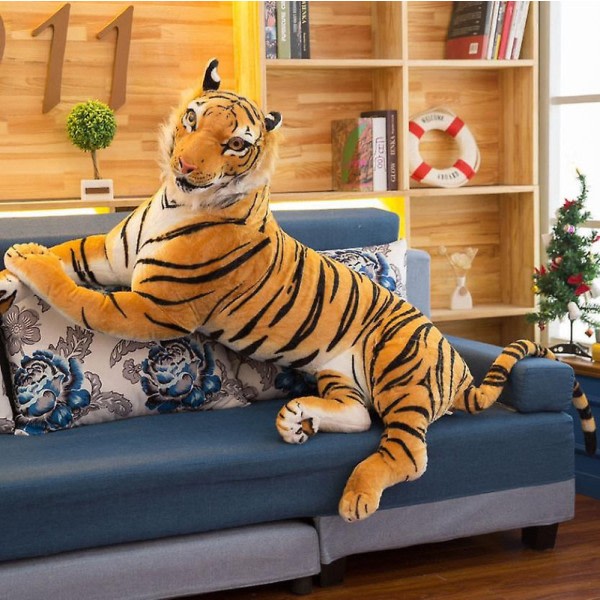 Realisttisk Tiger Gosedjur Plyschleksak Tiger För Barn Presenter Vit 30cm