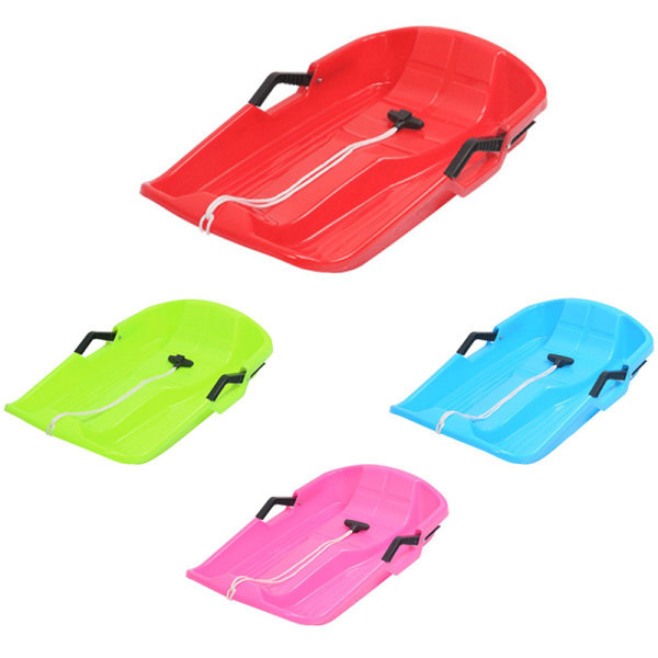 IC Tjock last barn vuxen snowboard pulka pulka utomhus grön rosa