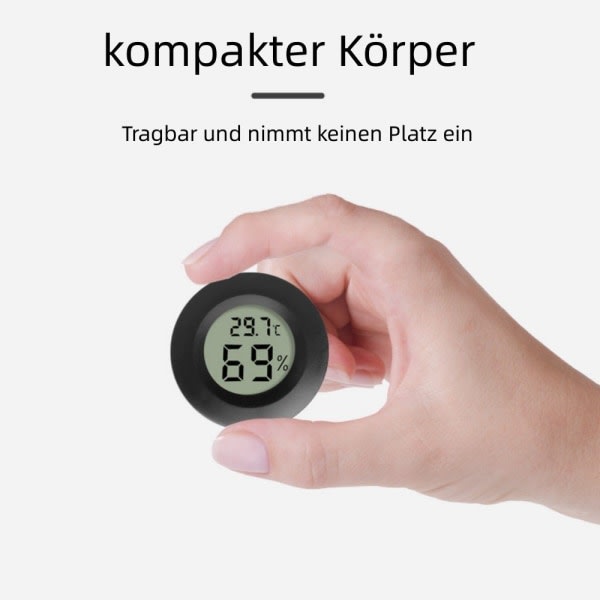 IC CNE Mini LCD Digital termometer Temperatur/fuktighed