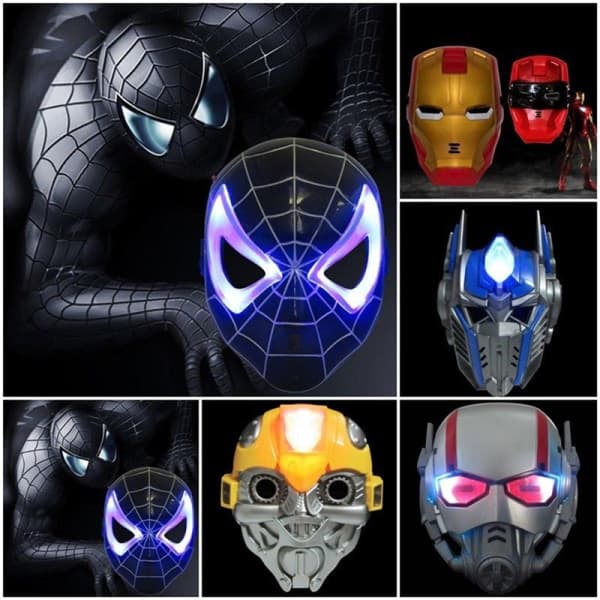 IC LED Superheltemaske Amerika & Iron Man Avengers Batman Spiderman 7
